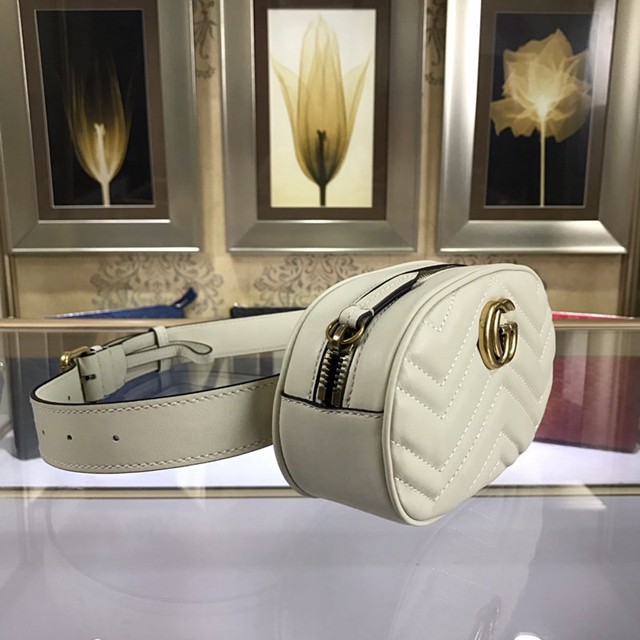 Gucci腰包 476434 GUCCI古馳GG Marmont系列 DSVRT 女士腰包  gqy2564